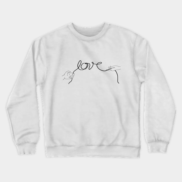 Hands and love Crewneck Sweatshirt by DarkoRikalo86